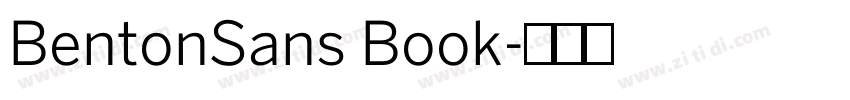 BentonSans Book字体转换